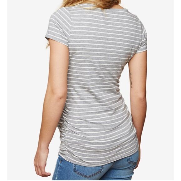 Motherhood Maternity Ruched T-shirt - Picture 2 of 4